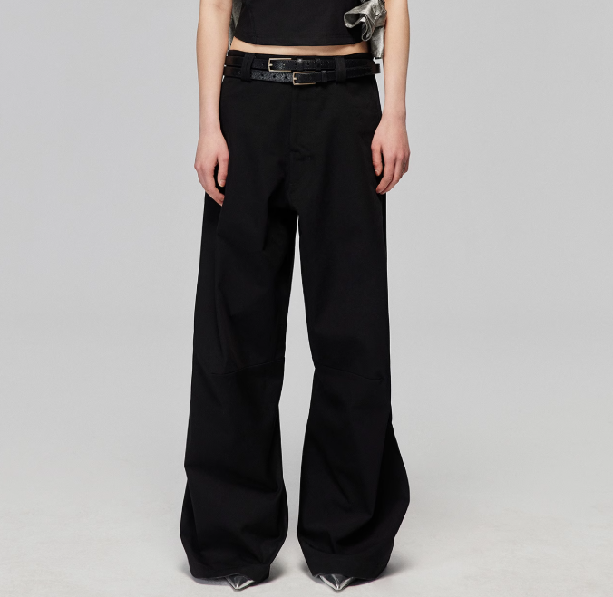 Straight-leg casual trousers