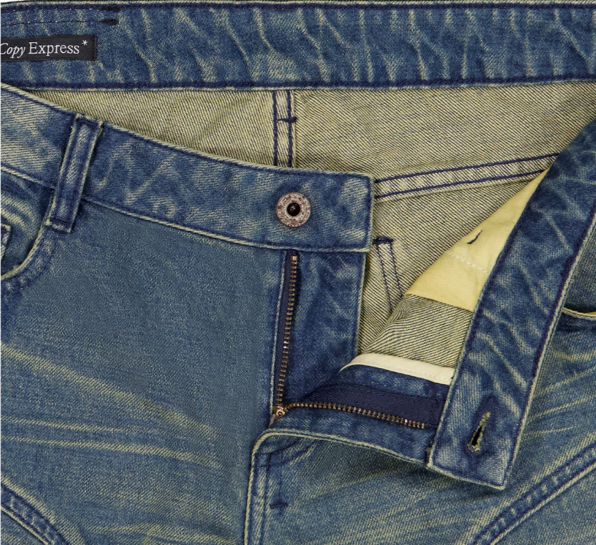 Distressed Dirty Wash Jeans
