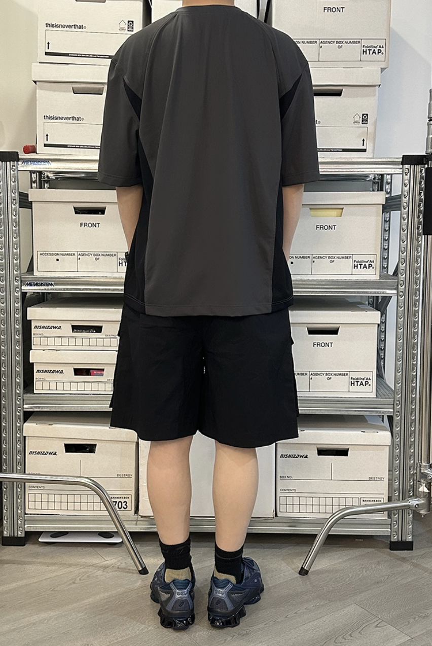 Stretch Panelled Short Sleeve T-shirt