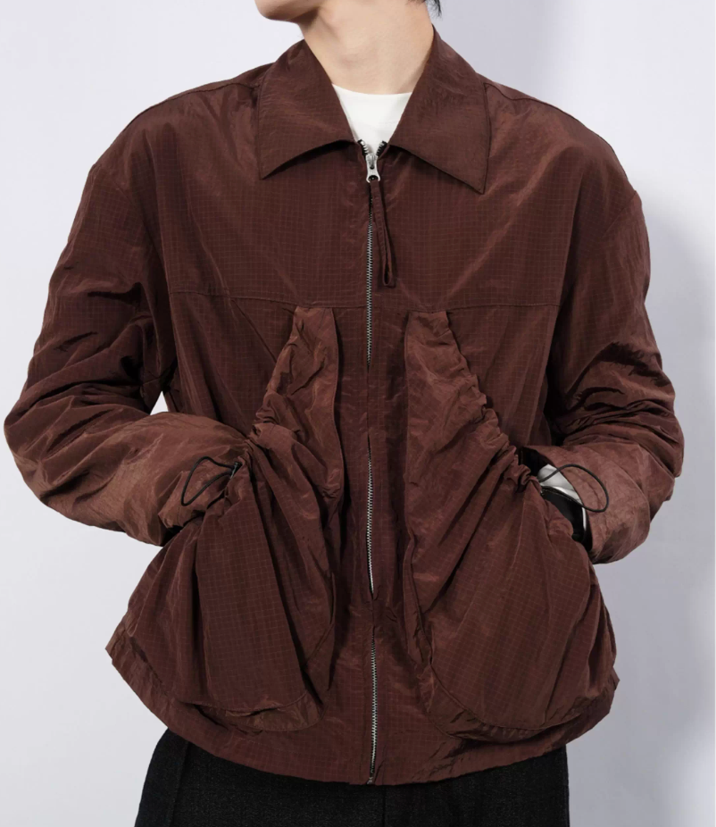Nylon Lapel Jacket