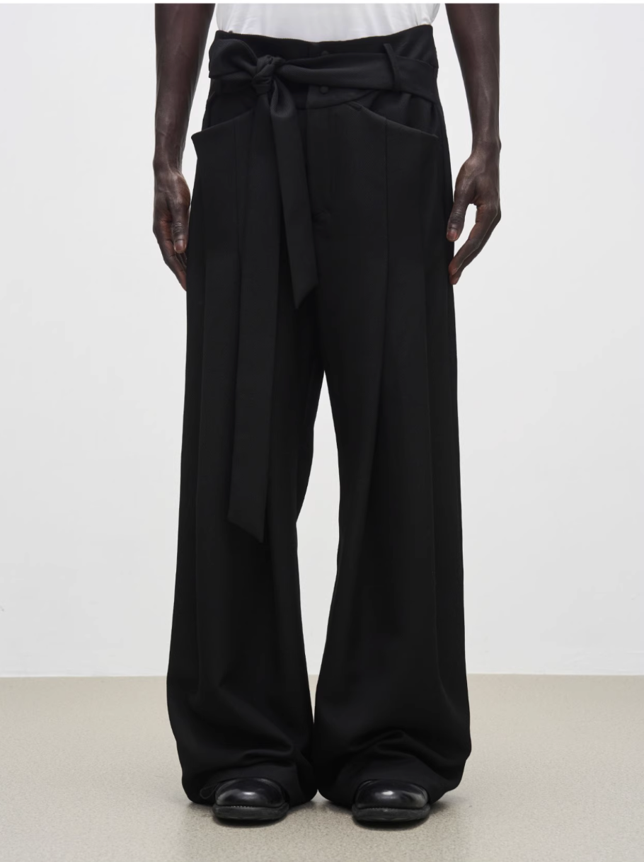 Wrapped Wide-leg Trouser