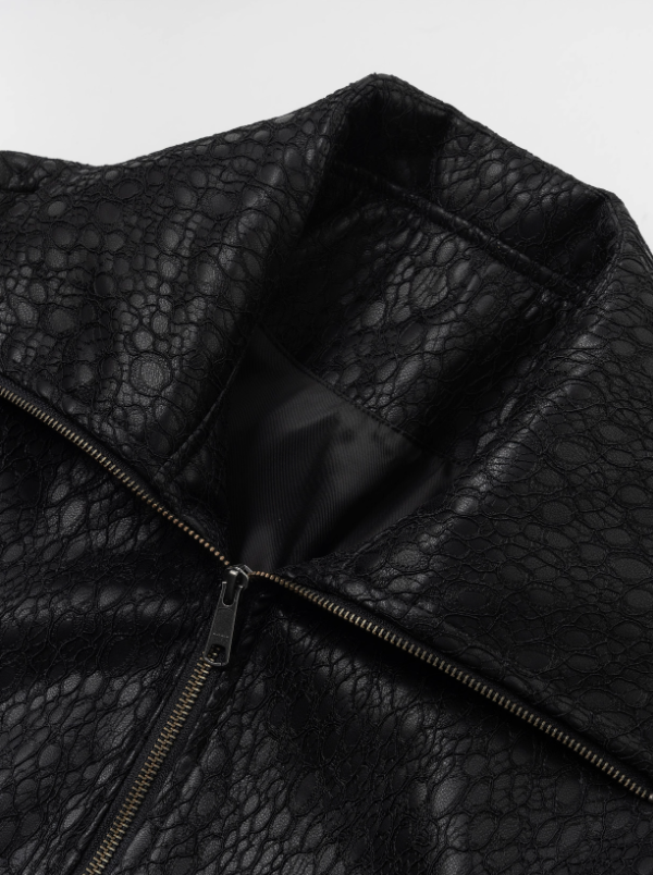 Vampire Stand Collar Lace Zip Jacket