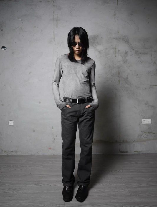 Reversible Overlock Long Sleeve T-shirt