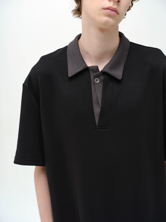 Double collar polo shirt