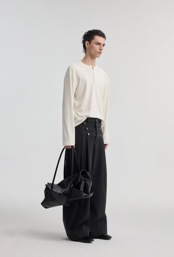 Napoleon Buttoned Suit Pants