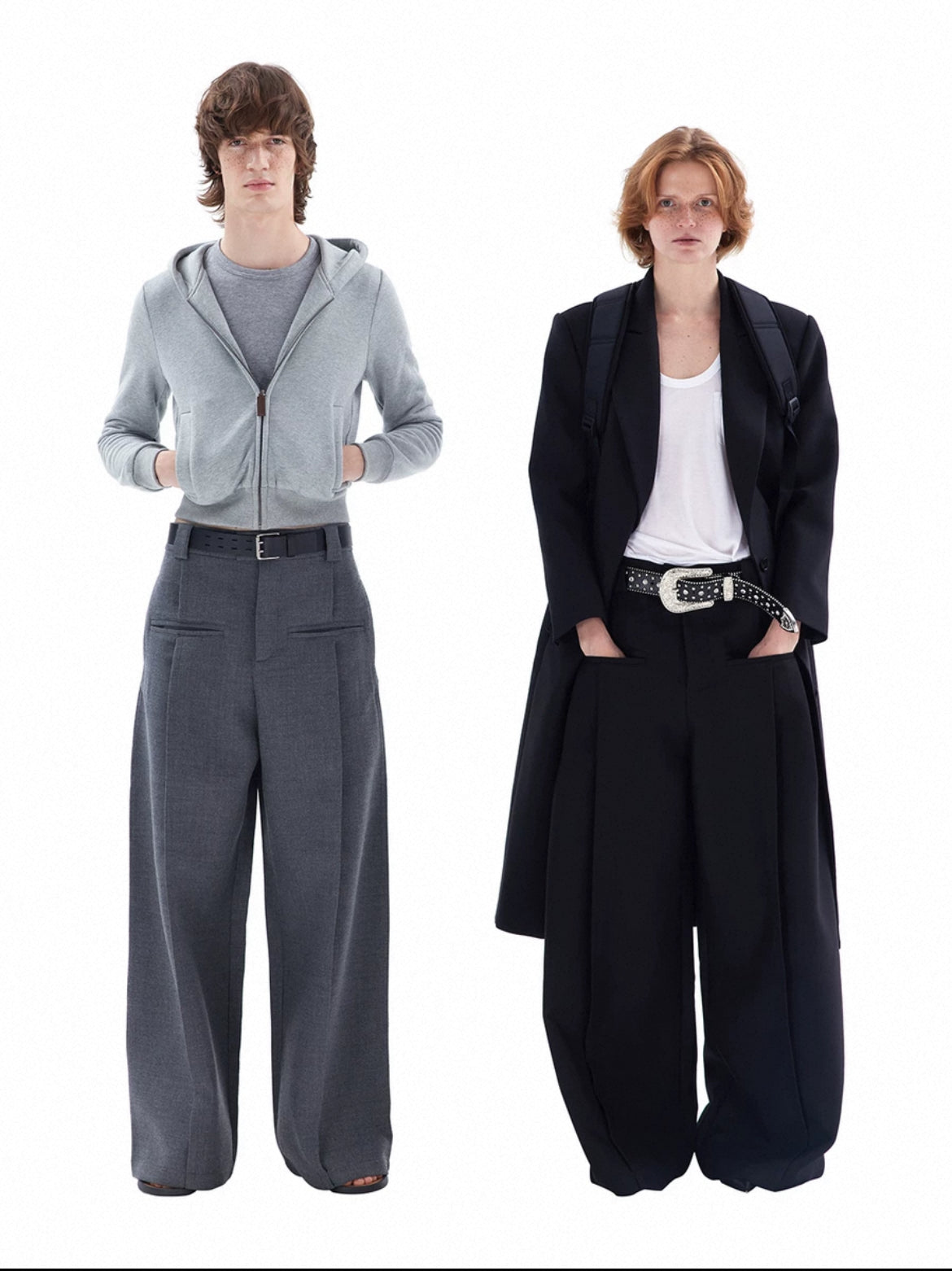 Front pocket Wide leg Trouser