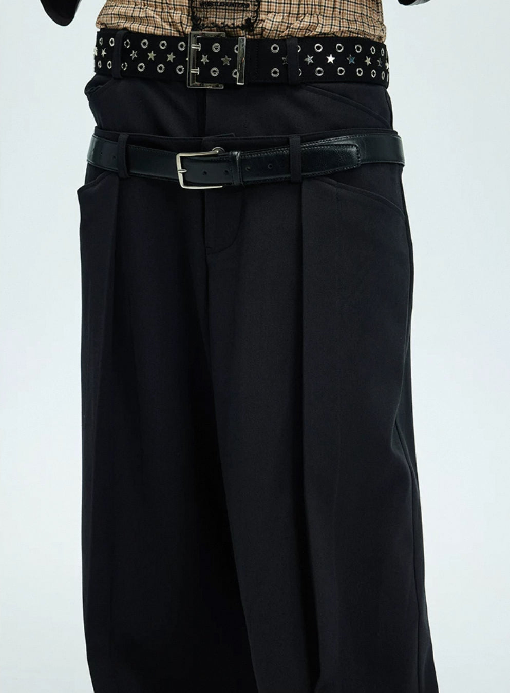 Double Waist Baggy Trouser