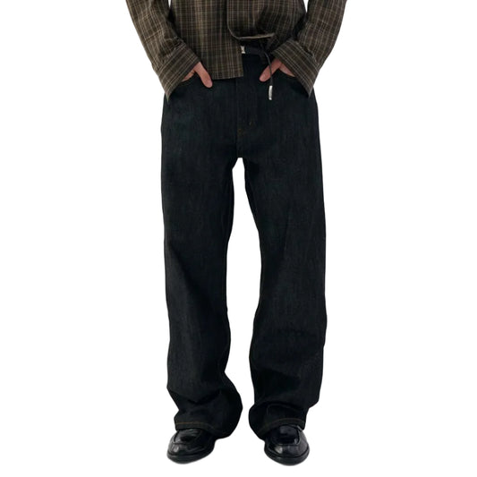 Black Raw Cow Jeans