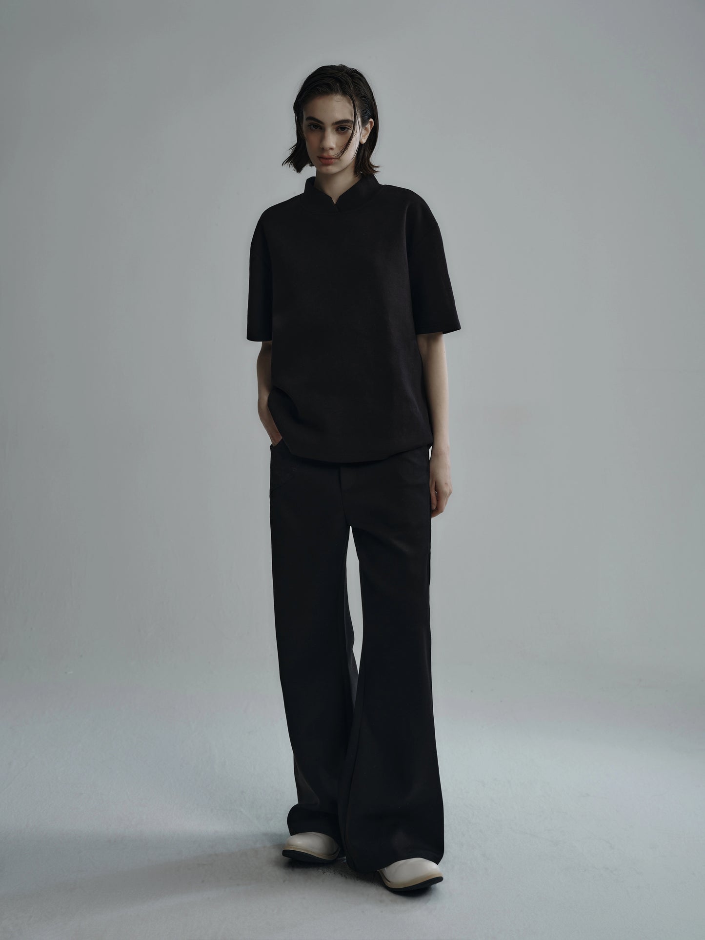 Petal Collar Short Sleeve T-Shirt