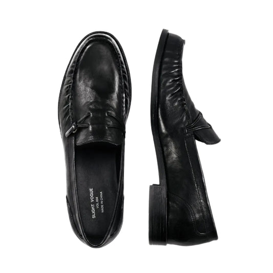 Wax Washed Horseskin Loafers