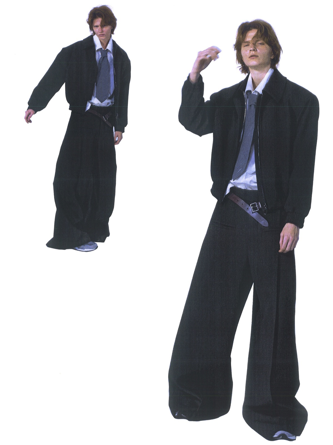 Front pocket Wide leg Trouser