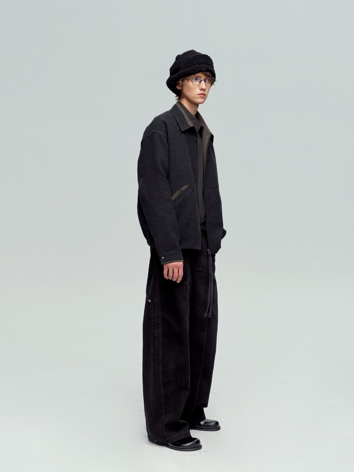 Multi-Pocket Washed Straight Cotton Pants