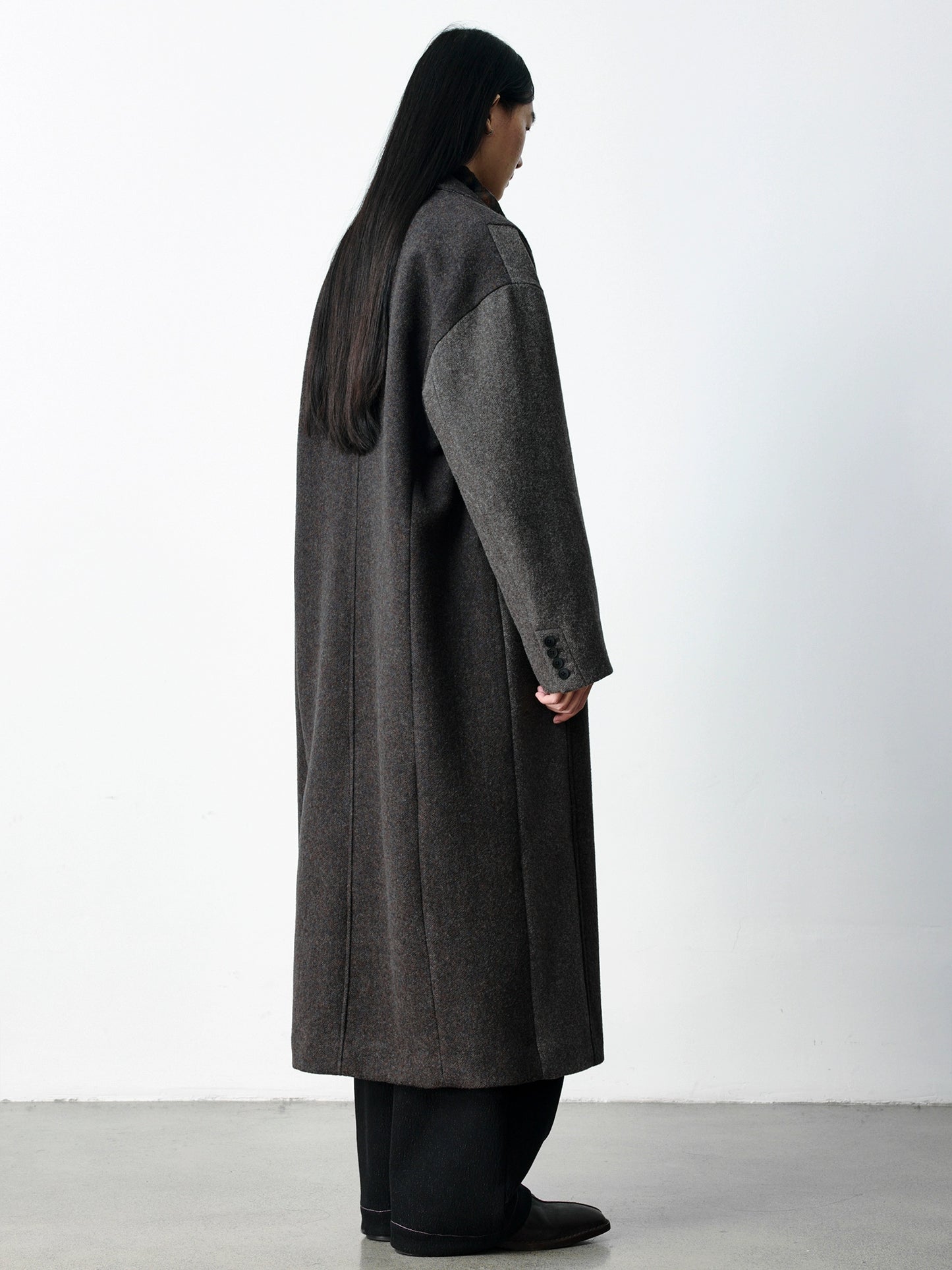 Patch Work Wool Coat