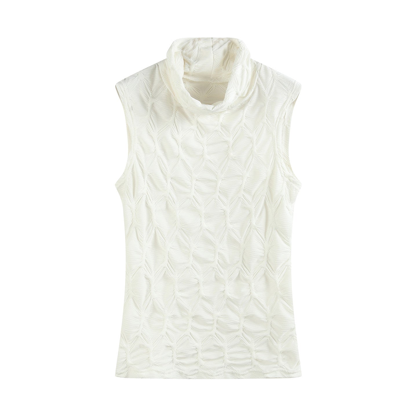 Honeycomb Plaid Shoulder Vest