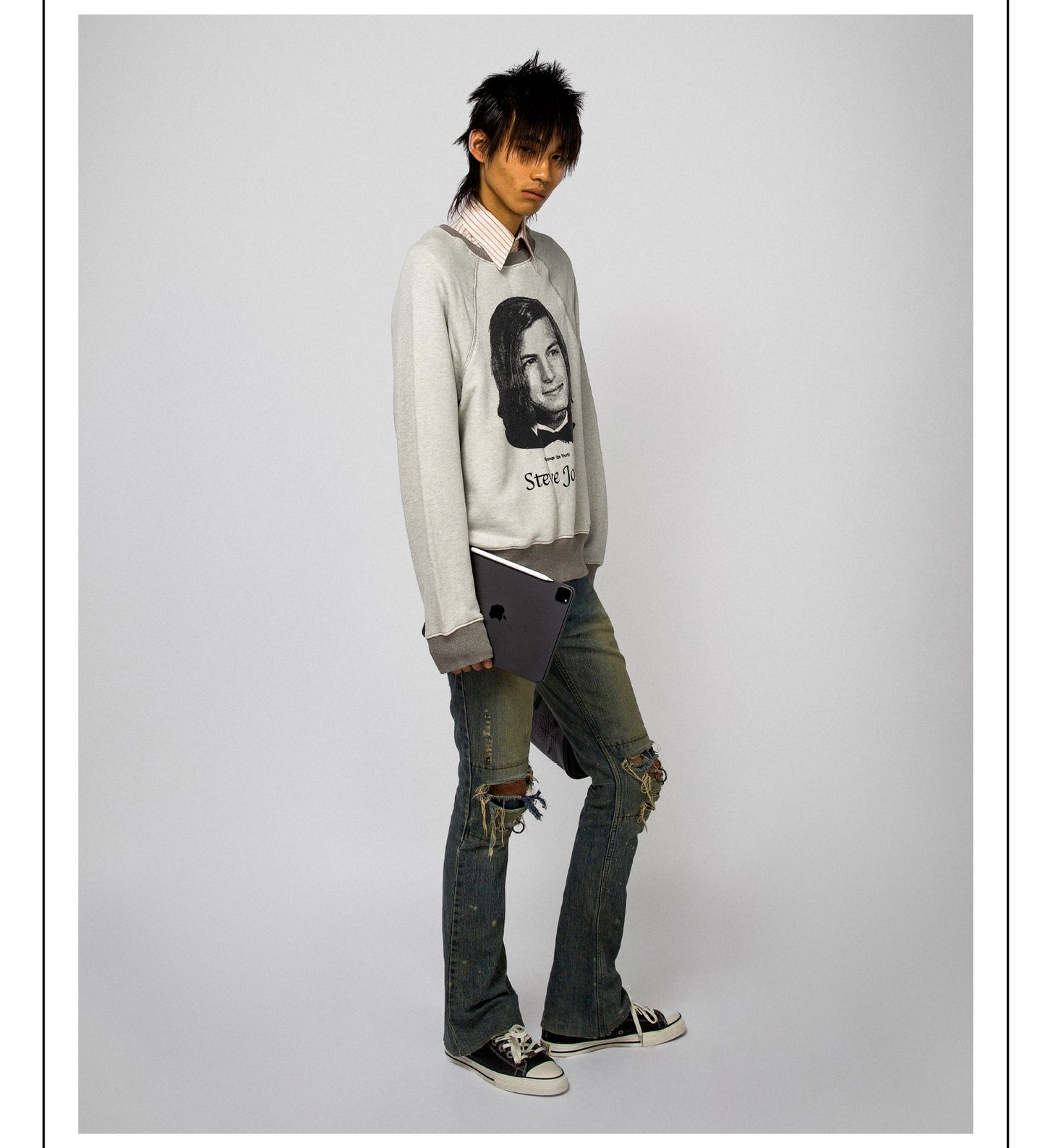 Roman Cather Youth Jobs grainy wash sweatshirt