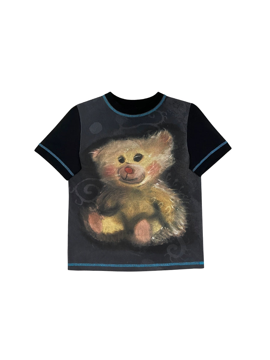 Bear Print Short Sleeve T-Shirt