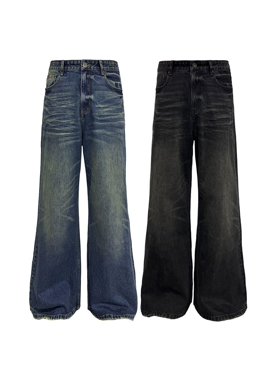 Messy Washed 14oz Jeans