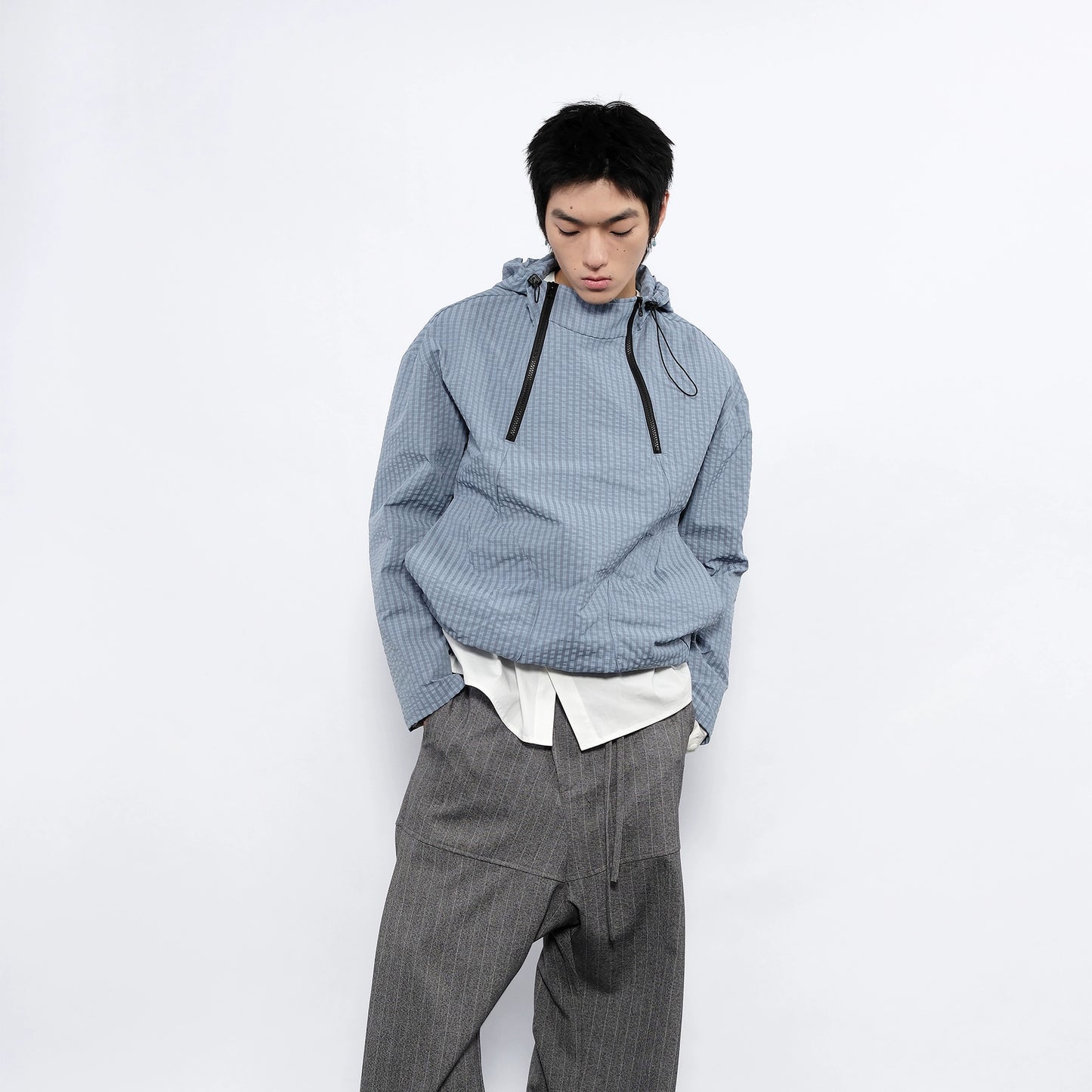 Double Zip Pullover Jacket