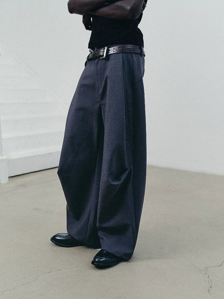 3D Draped Cut Trousers