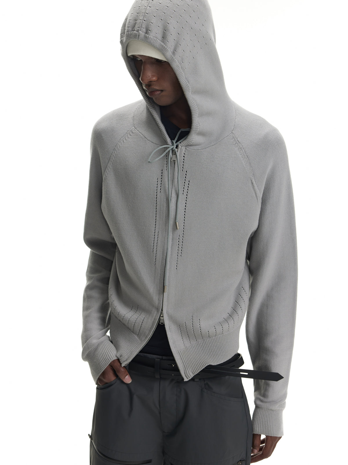 Respire Hollow Cutout Hoodie