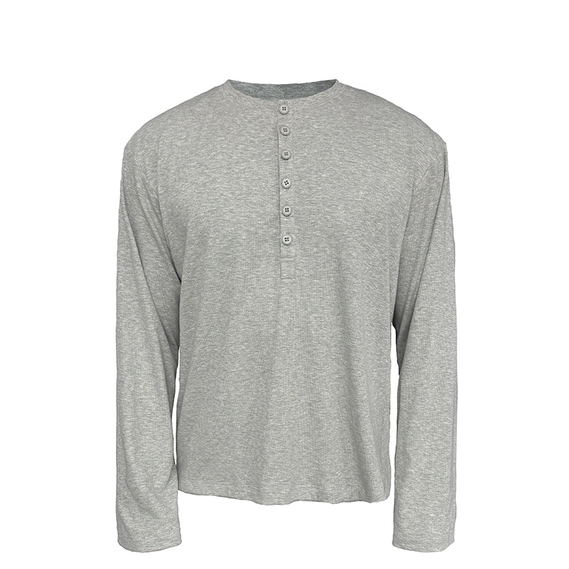 Henry Collar Long Sleeve T-shirt