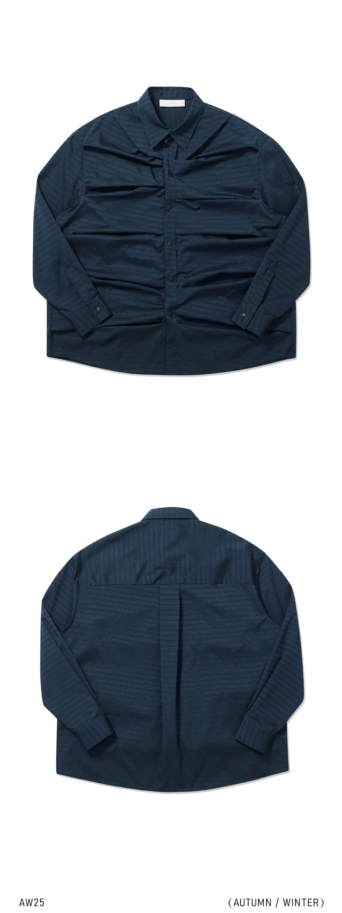 Pleated Long Sleeve Shirt