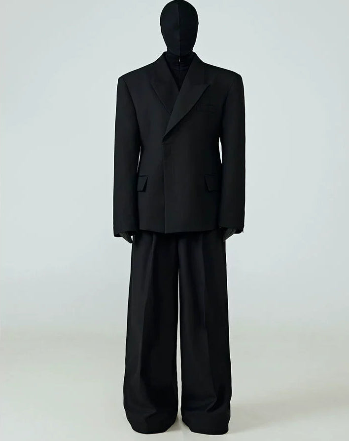 Waist Suit Drape Jacket