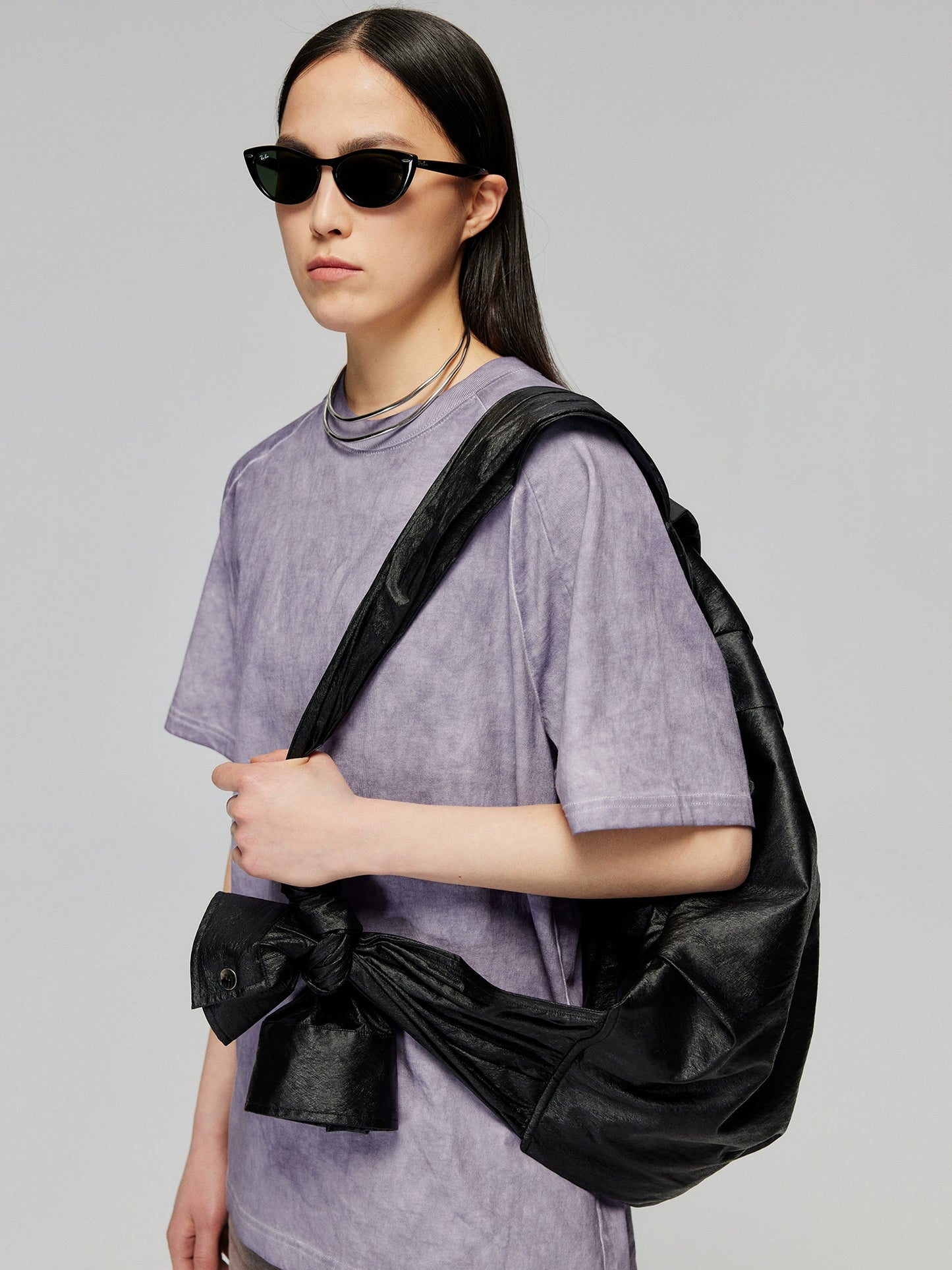 Versatile Pleated Crossbody Bag