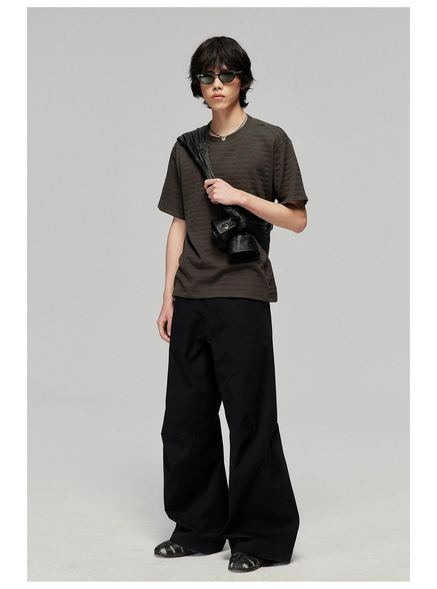Straight-leg casual trousers