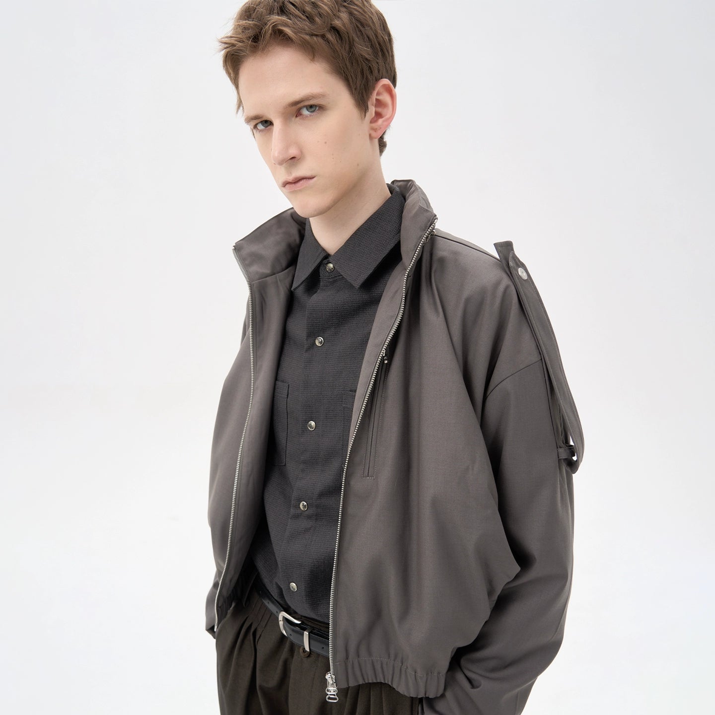 Fit Hidden Pocket Epaulettes Jacket