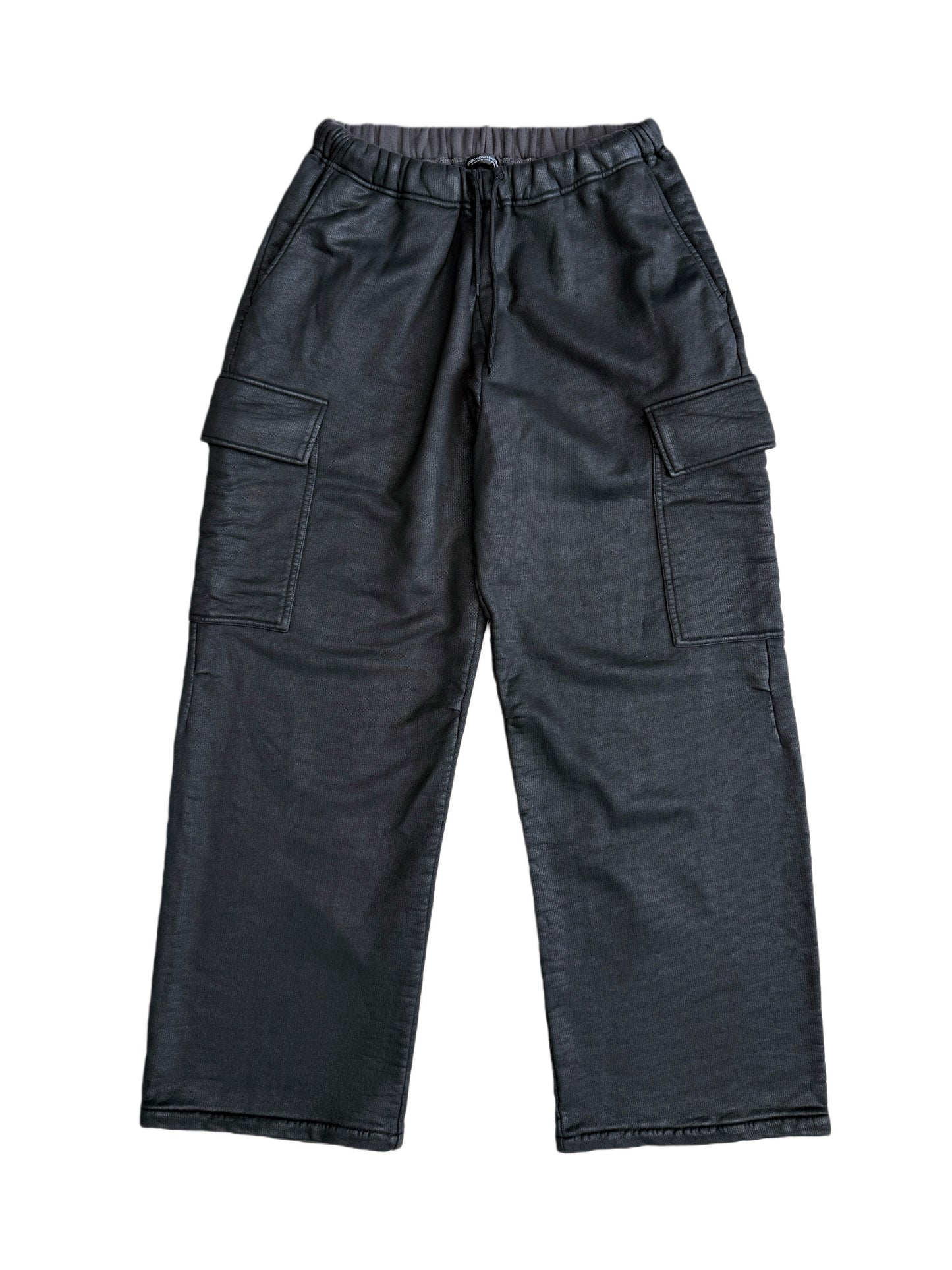 Hand-waxed loose CARGO sweatpants