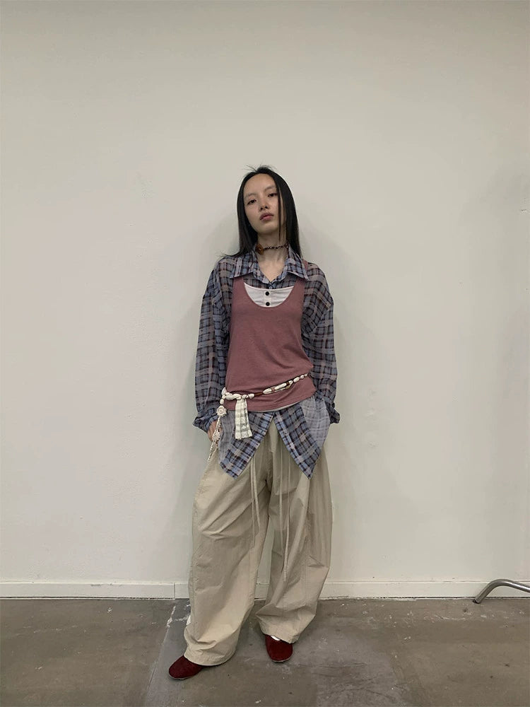 Wide Leg Paratrooper Trousers
