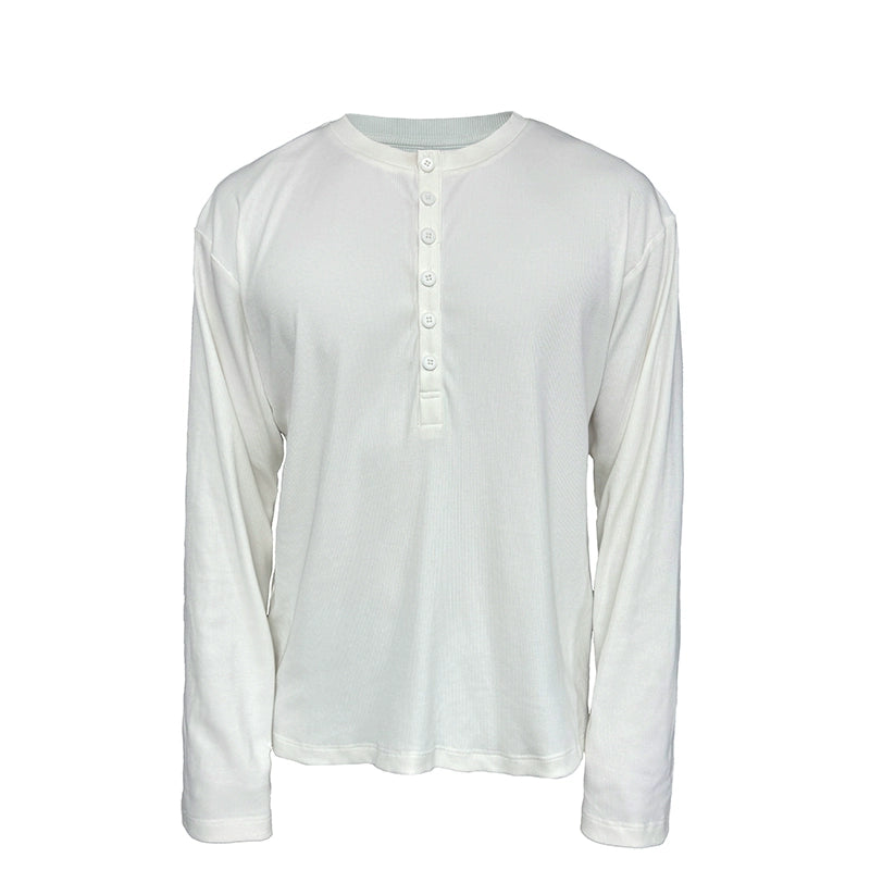 Henry Collar Long Sleeve T-shirt
