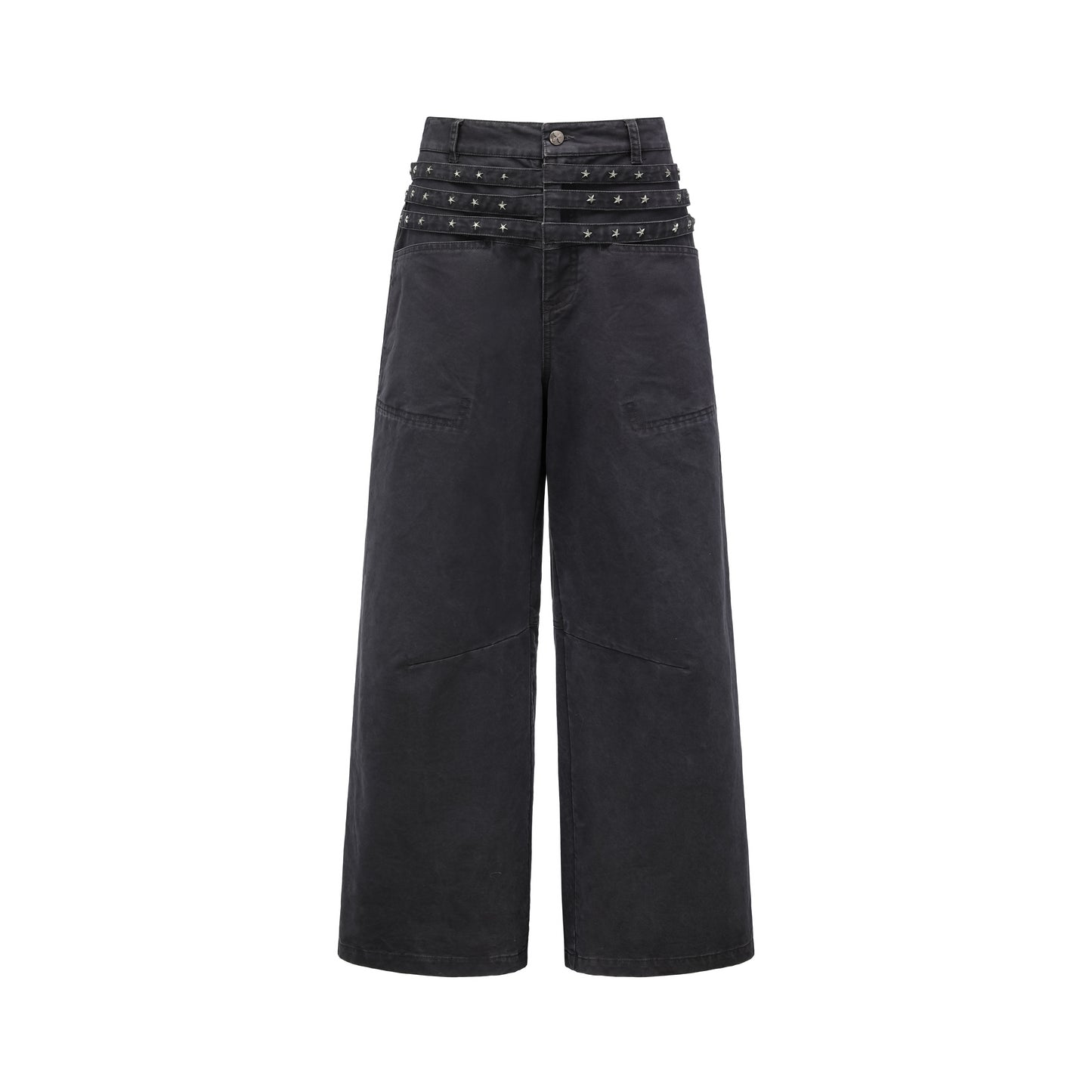 Old star rail studded wide-leg cargo pants