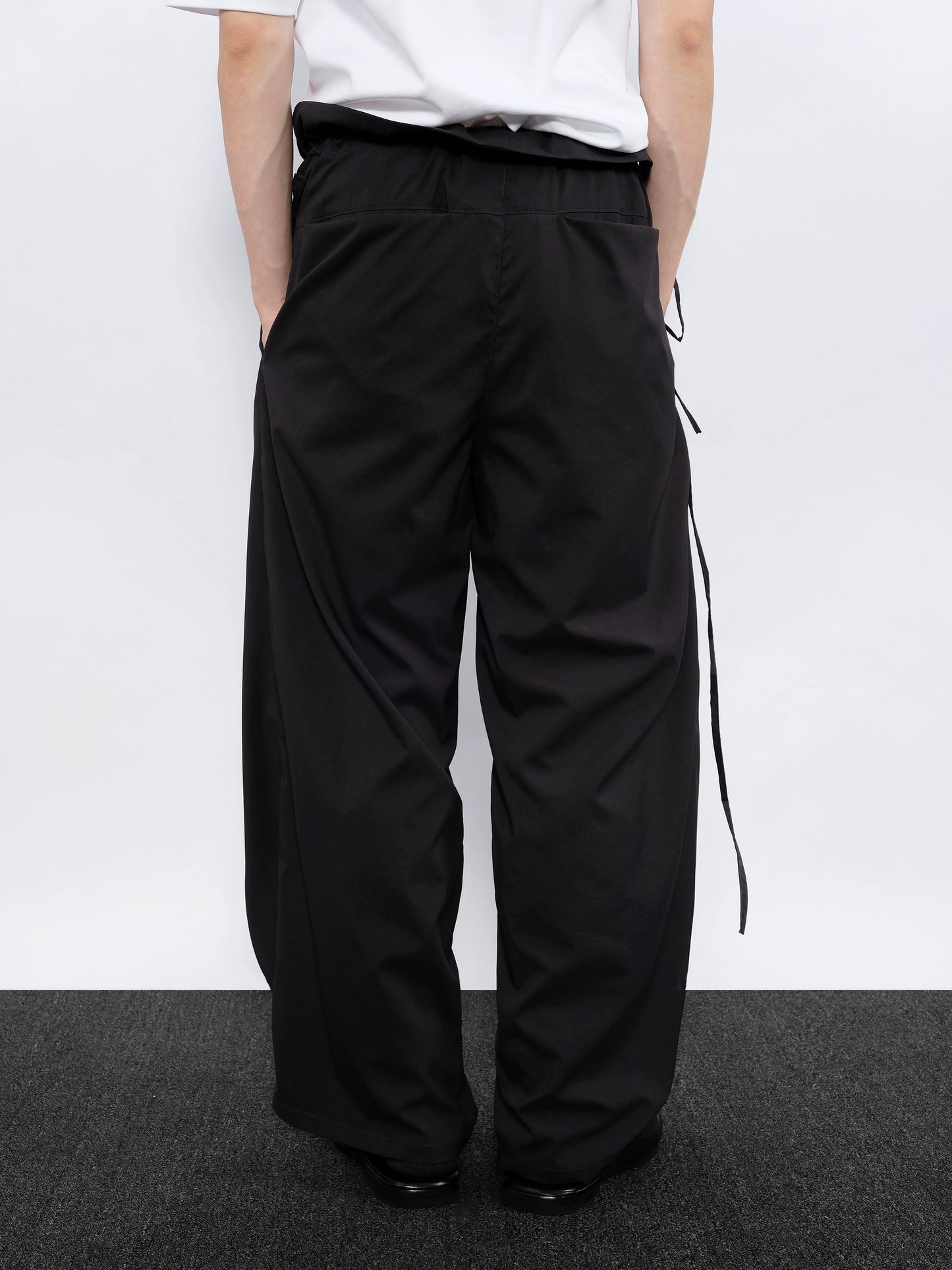 Layered Drawstring Trousers