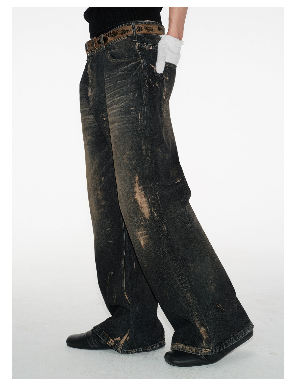 Rub Dirty washed Jeans 14OZ