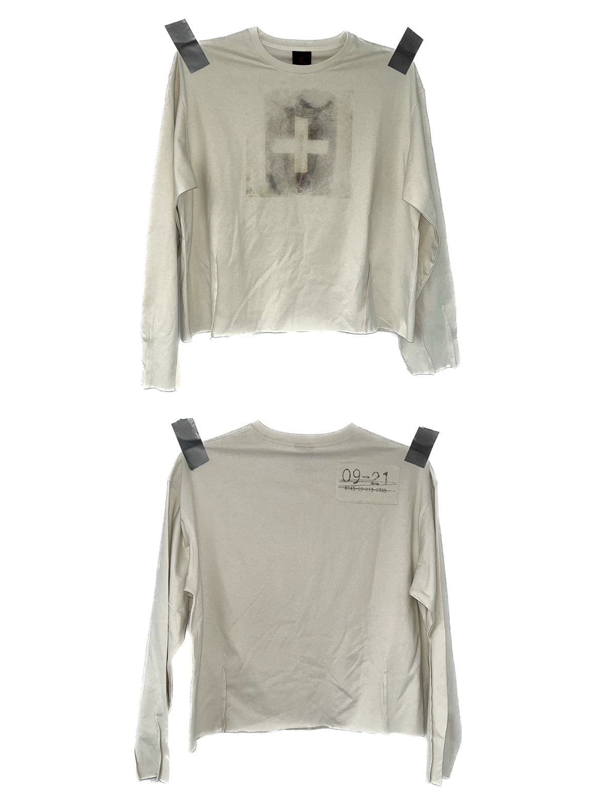 'Cross Redemption' print long sleeve T-shirt