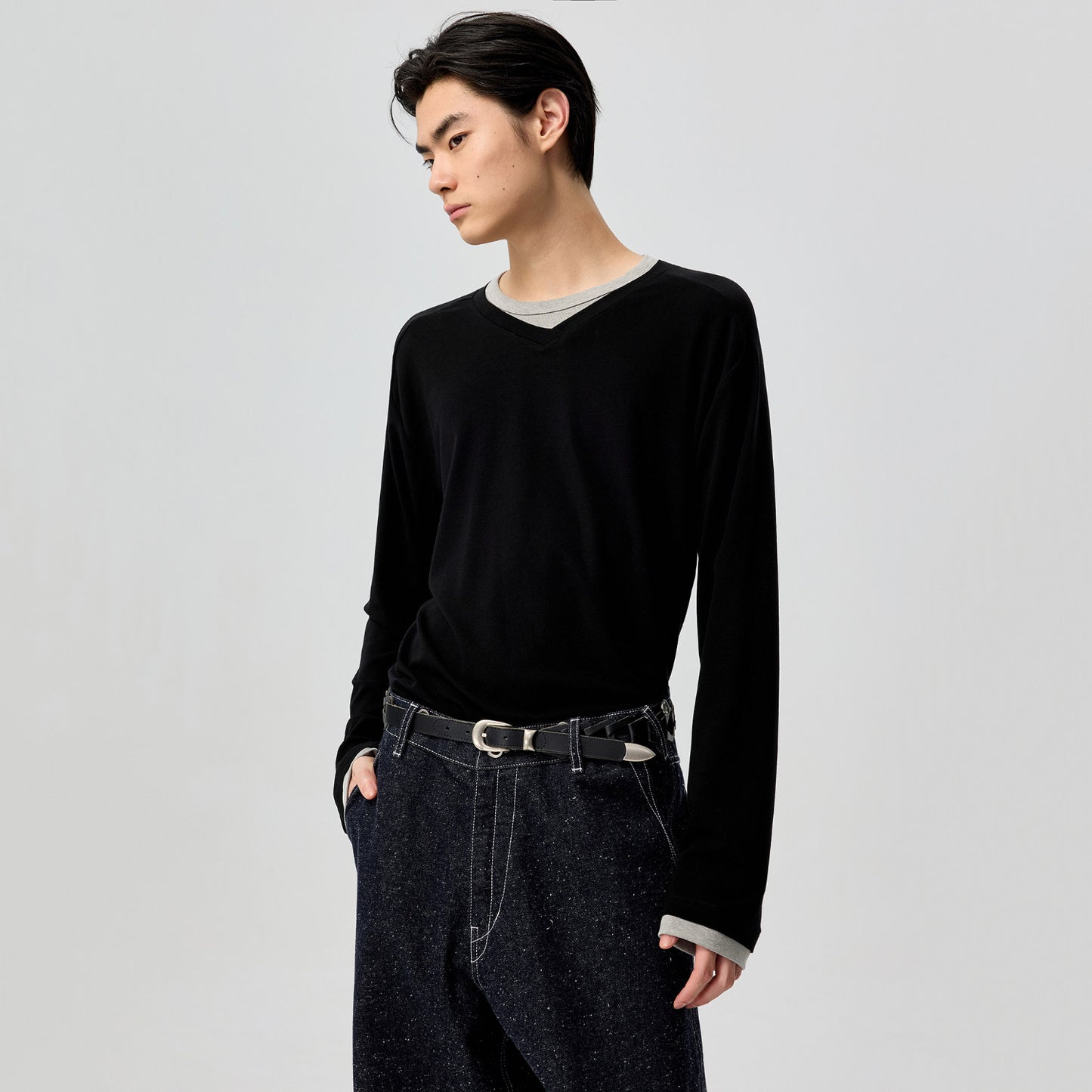 Simple Project Braided Cowhide Woven Belt