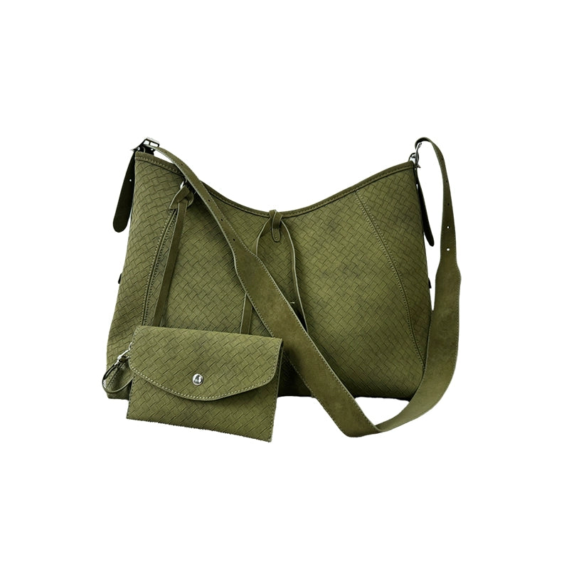 SMOKY EMBOSSED SHOULDER BAG