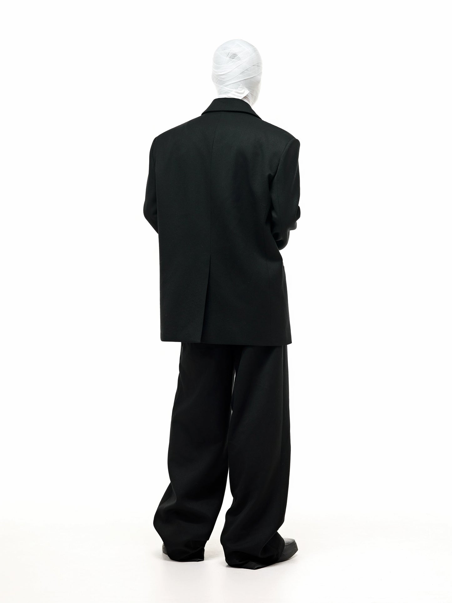 Pleated Drape Wool Trouser
