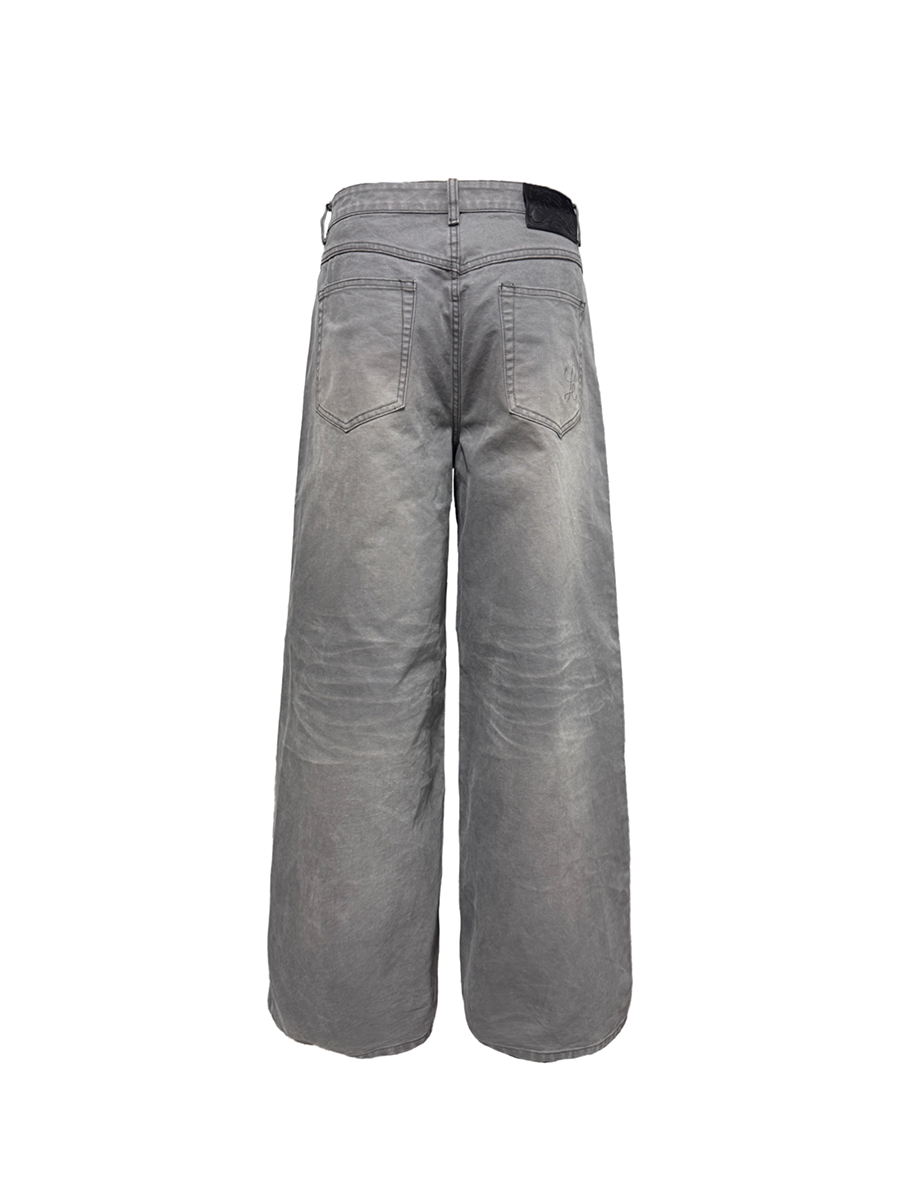 Sun-dried washed Cow 13.OZ Jeans