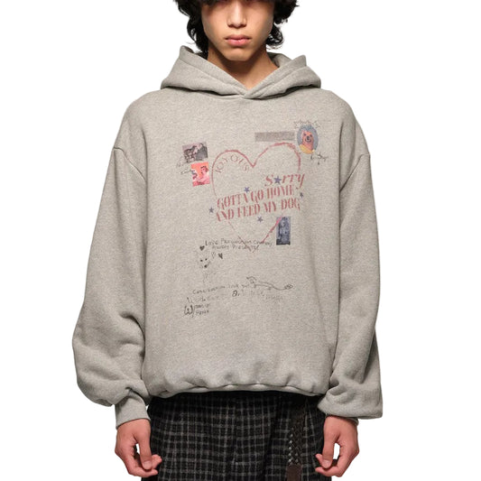 Dog* Floral gray sweatshirt