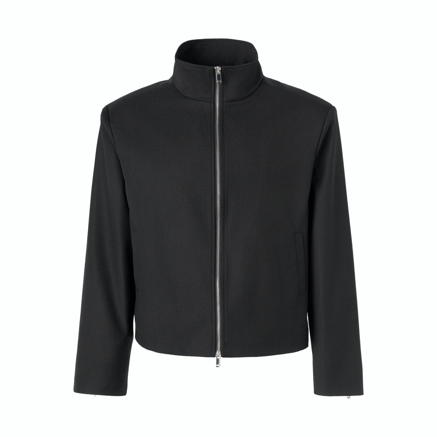 Stand Collar Cropped Jacket