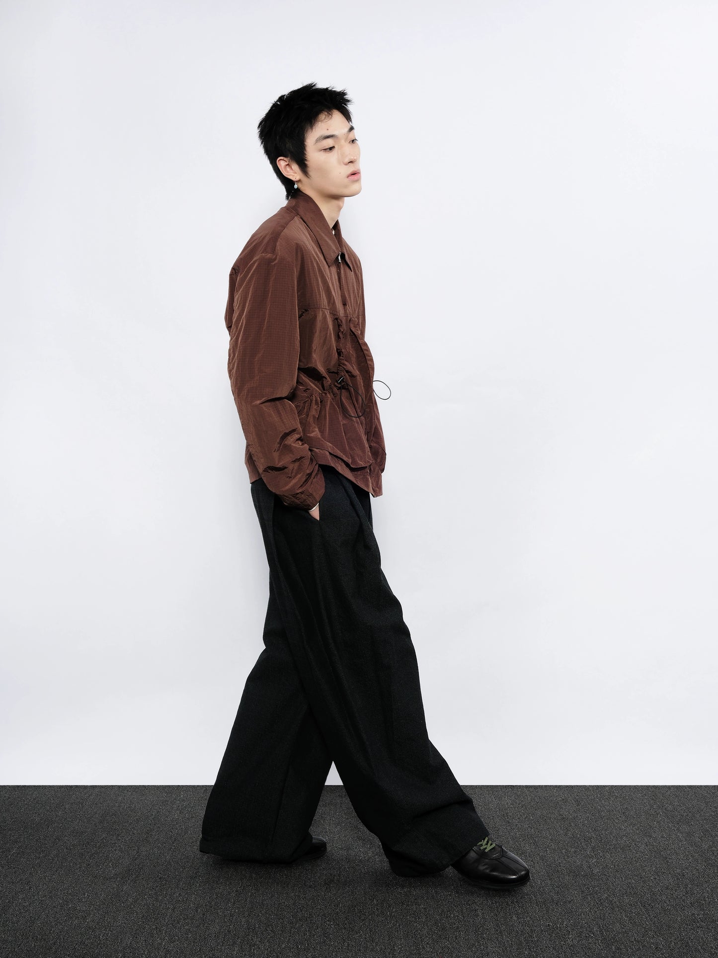 Nylon Lapel Jacket