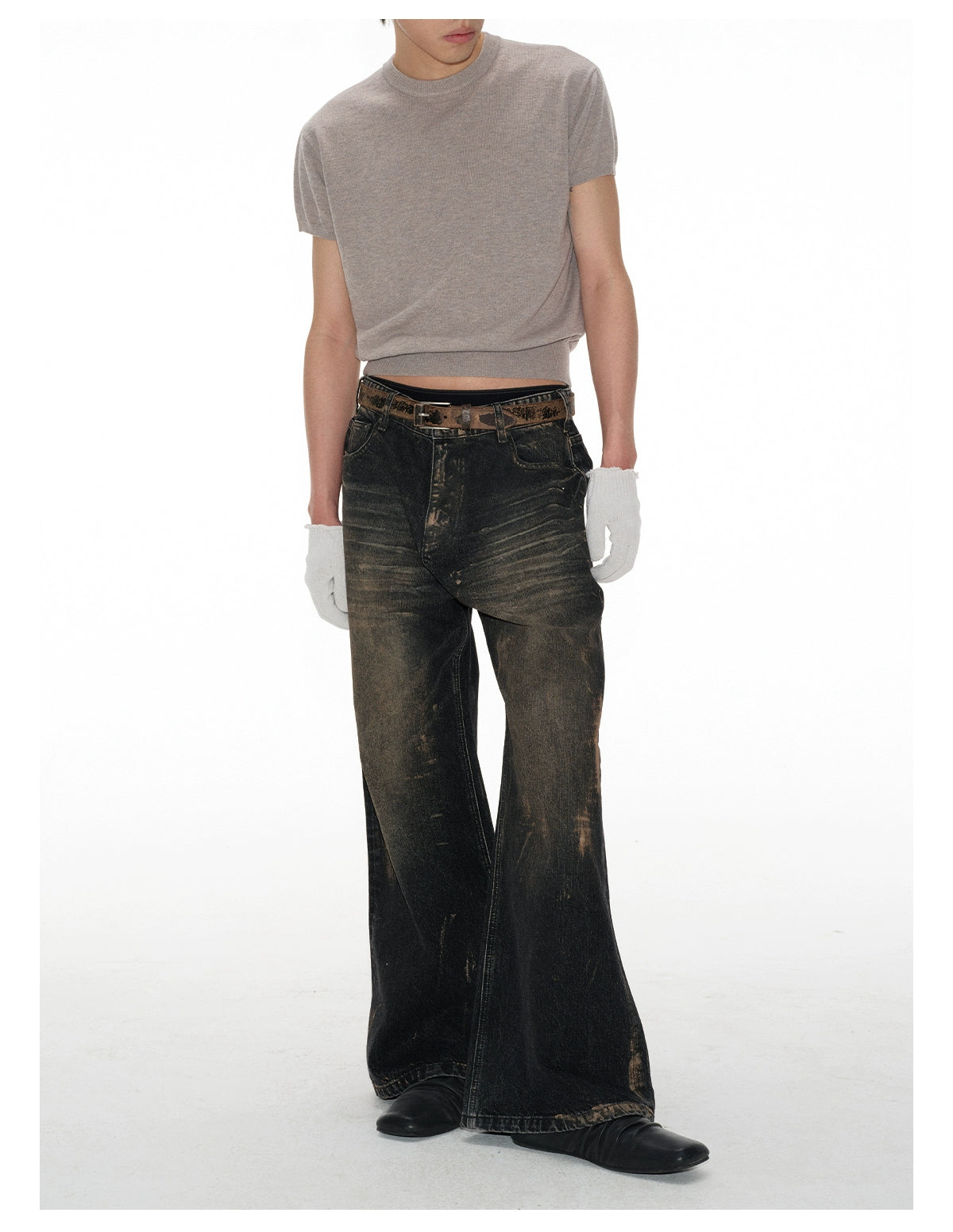 Rub Dirty washed Jeans 14OZ
