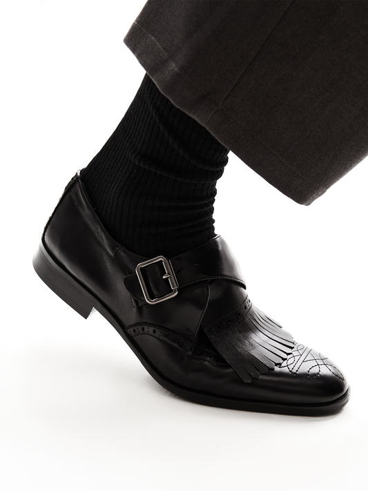 Calfskin Embroidered Leather Shoes