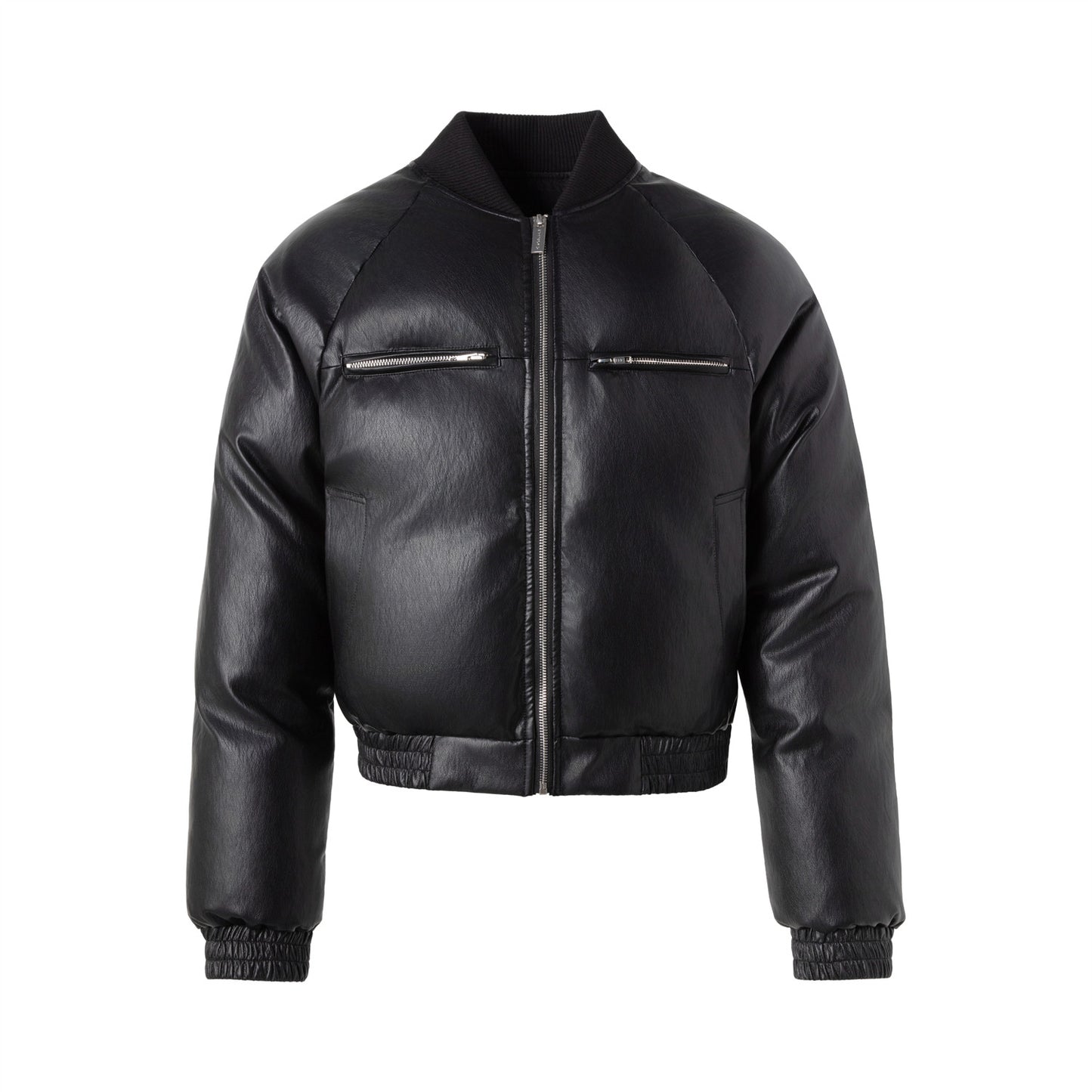 Leather Padded Jacket