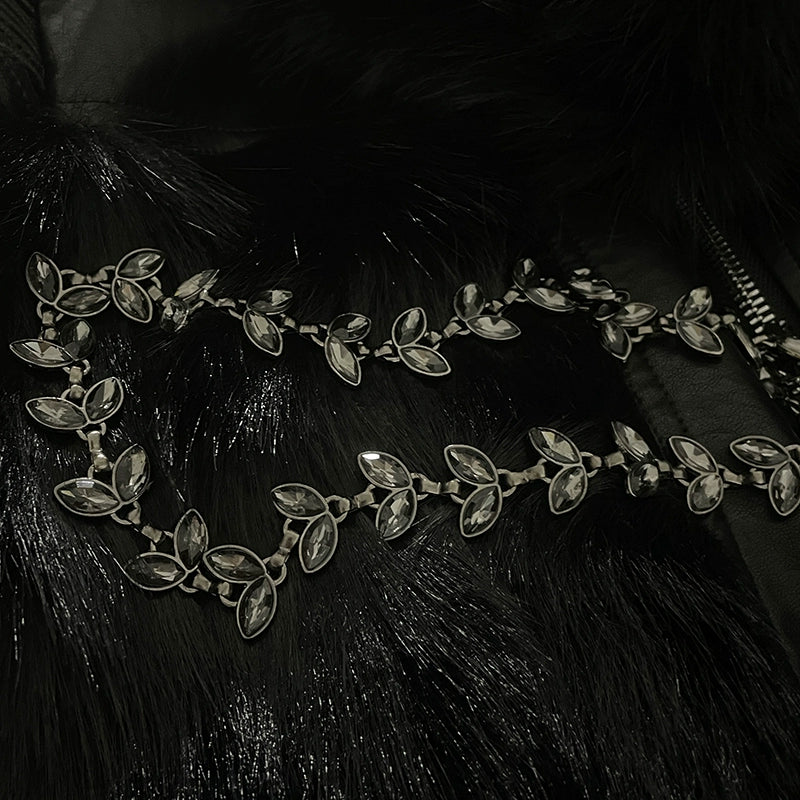 Black Gemstone Chain