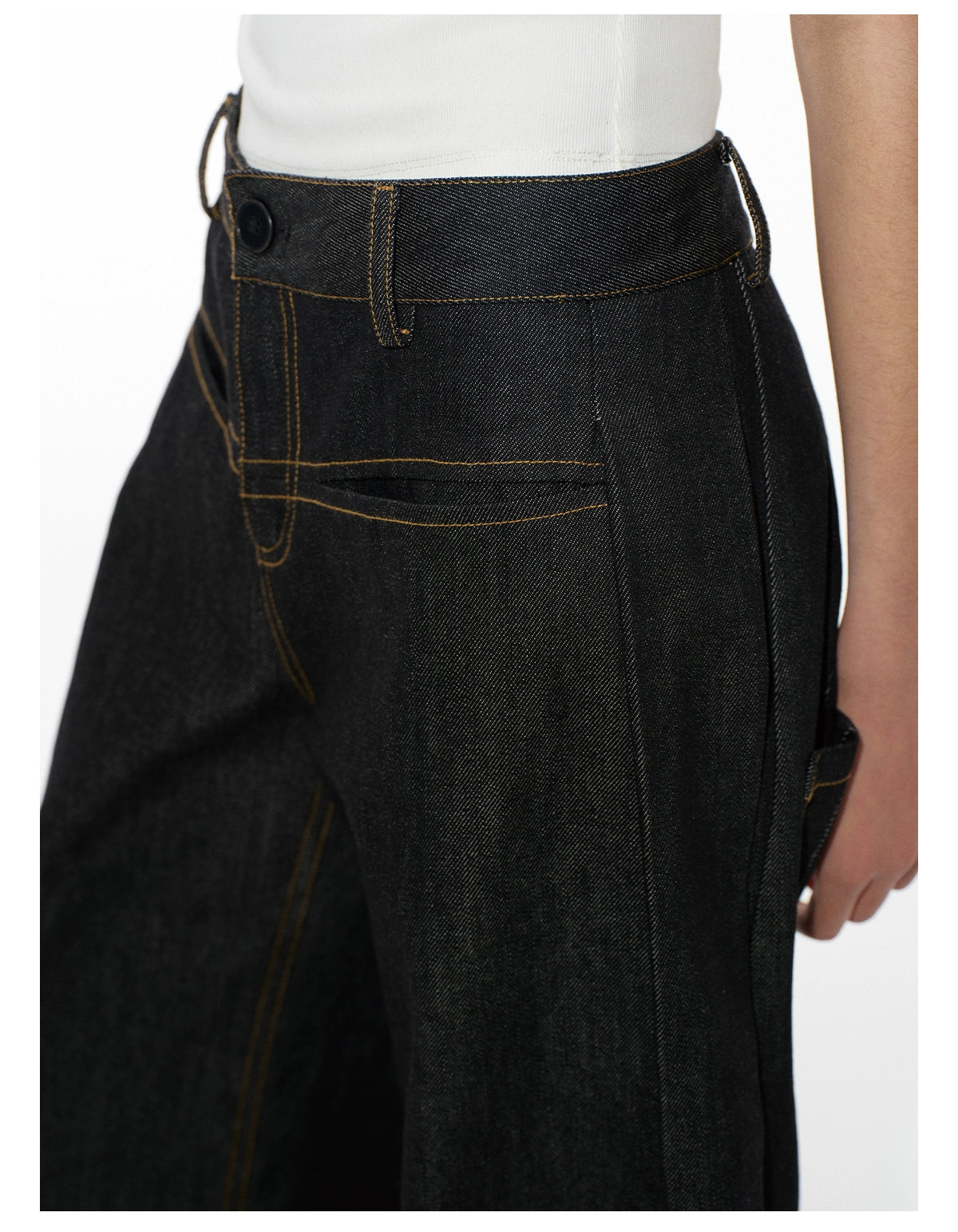 Racer pleated Banana Pants