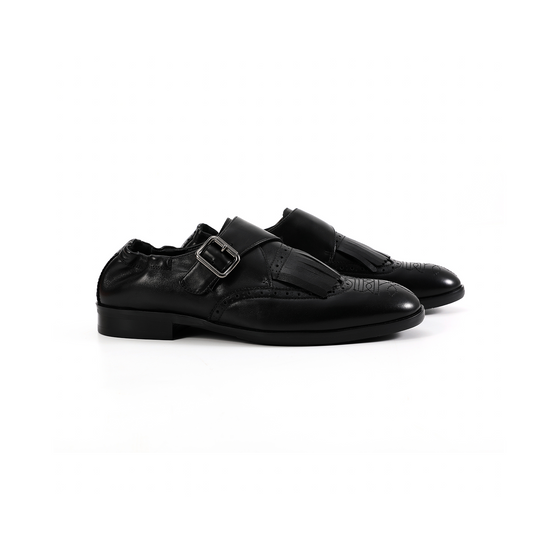 Calfskin Embroidered Leather Shoes